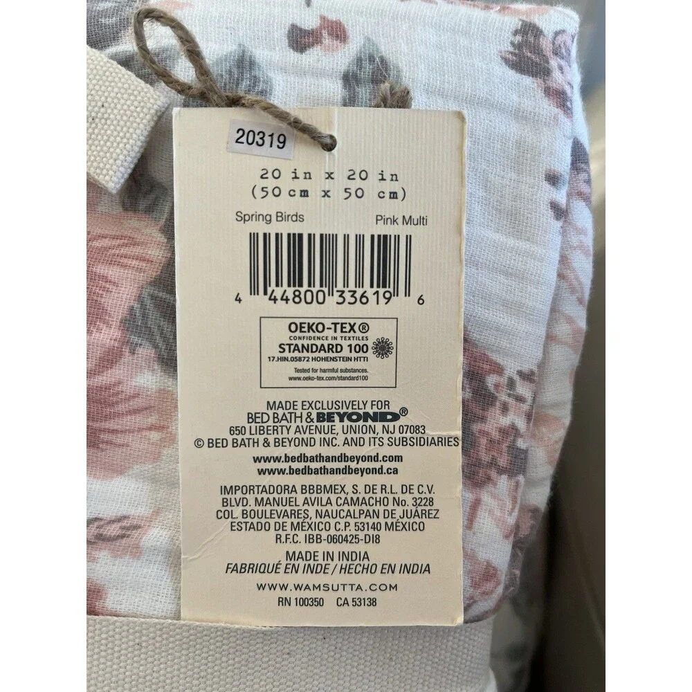 NEW Wamsutta Vtg Spring Birds coverlet pink twin full bedspread pillows set